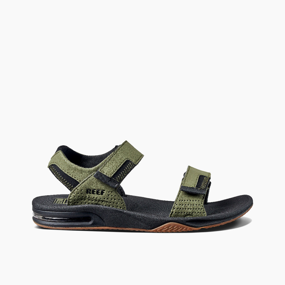 Reef Mens Fanning Baja Sandals (Olive Gum) ID EERVI9Iv