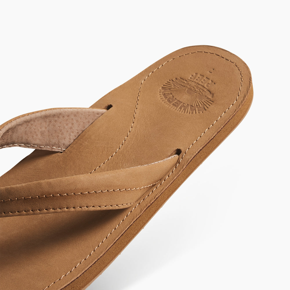 Reef Womens Drift Away X Faherty Sandals in Bronze ID FuO2E23N