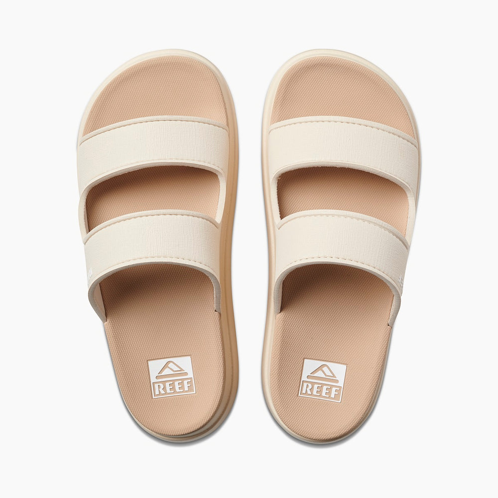 Reef Womens Cushion Bondi 2 Strap Slide in Vintage/Oasis ID GbWwb8xT