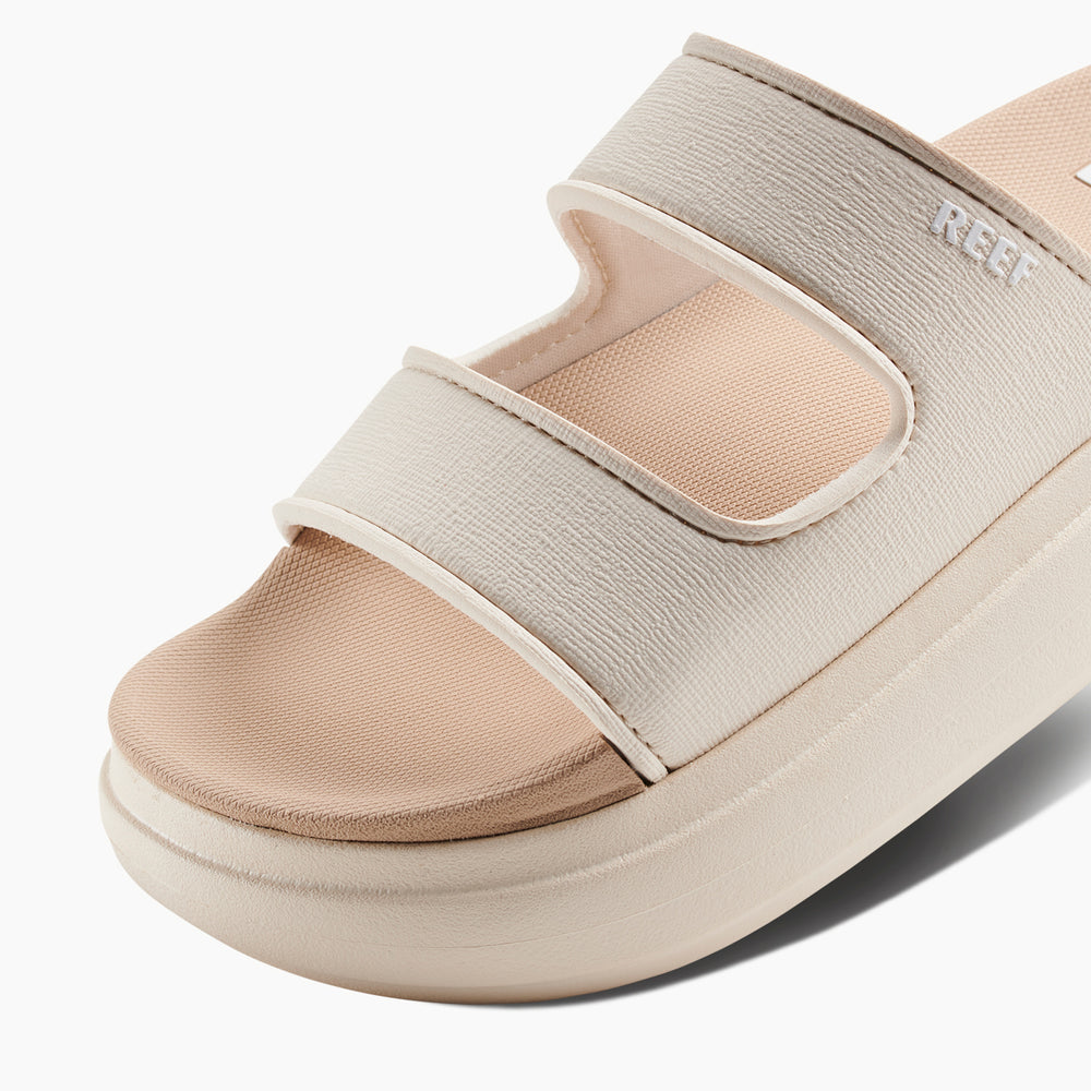 Reef Womens Cushion Bondi 2 Strap Slide in Vintage/Oasis ID GbWwb8xT