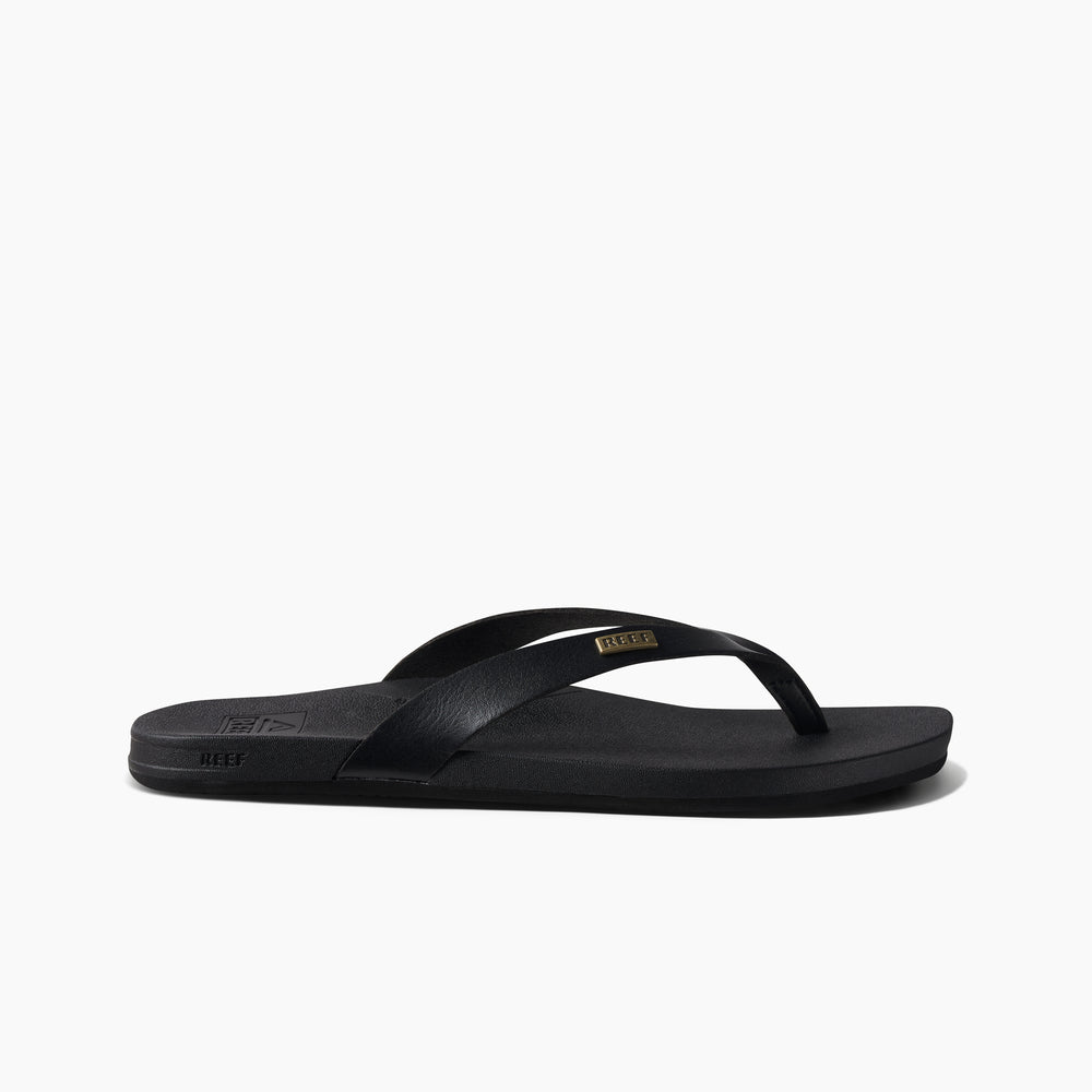 Reef Womens Cushion Lune Sandals in Black ID GkZsJpKQ