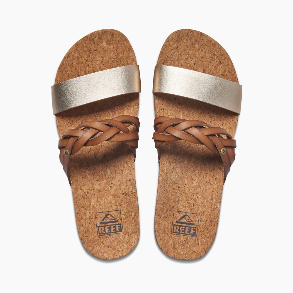 Reef Womens Cushion Vista Hi Twist Sandals in Tan/Champagne ID H0Ih9KlI Reef Womens Cushion Vista Hi Twist Sandals in Tan/Champagne ID H0Ih9KlI