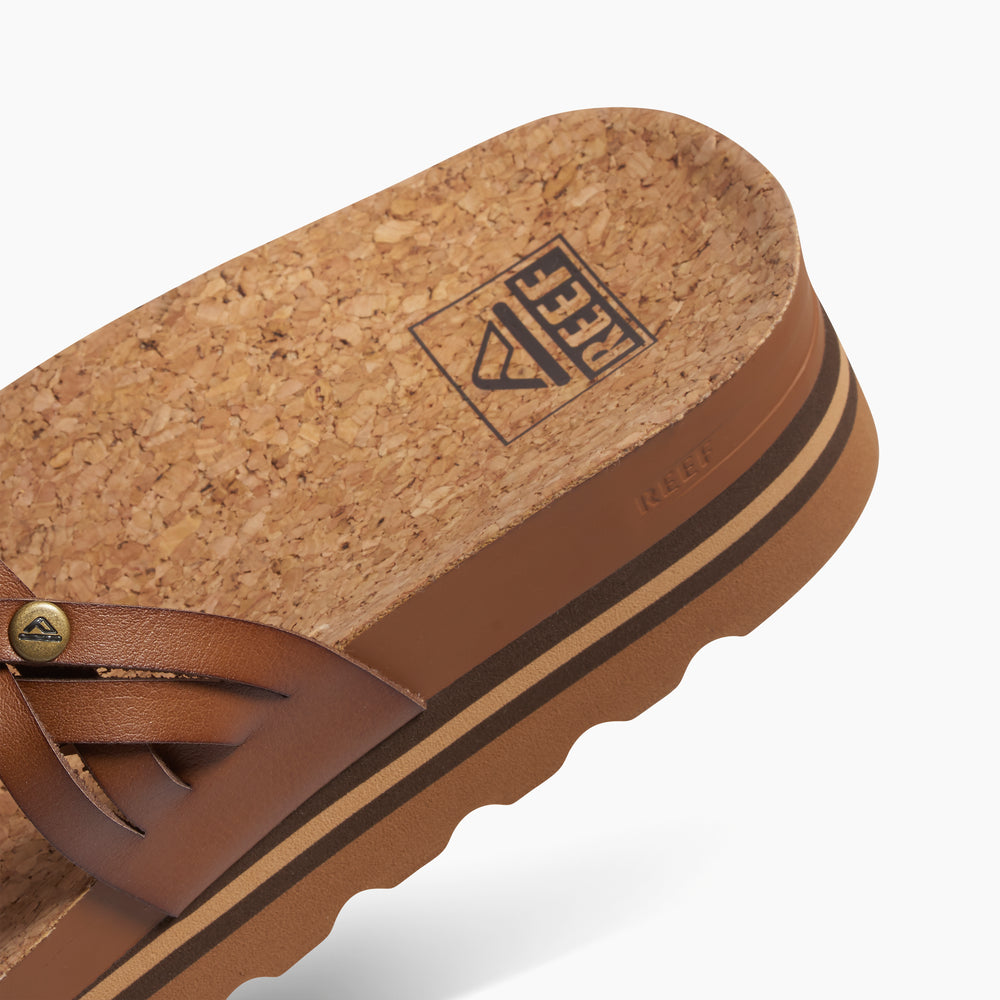 Reef Womens Cushion Vista Hi Twist Sandals in Tan/Champagne ID H0Ih9KlI Reef Womens Cushion Vista Hi Twist Sandals in Tan/Champagne ID H0Ih9KlI