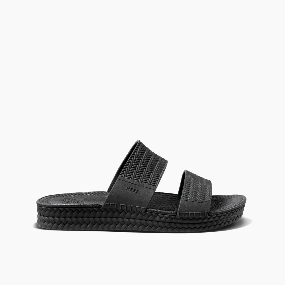 Reef Womens Water Vista Slide Sandals in Black ID IW3OaTnu