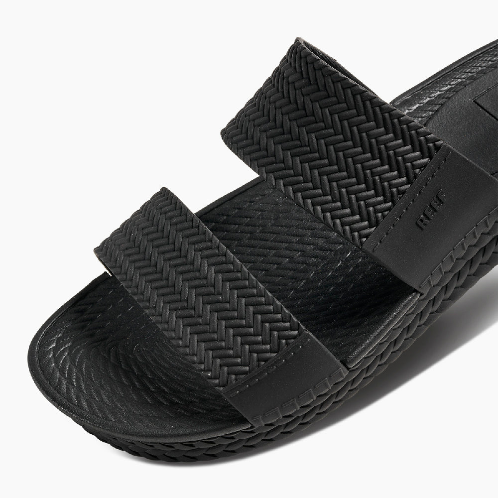 Reef Womens Water Vista Slide Sandals in Black ID IW3OaTnu