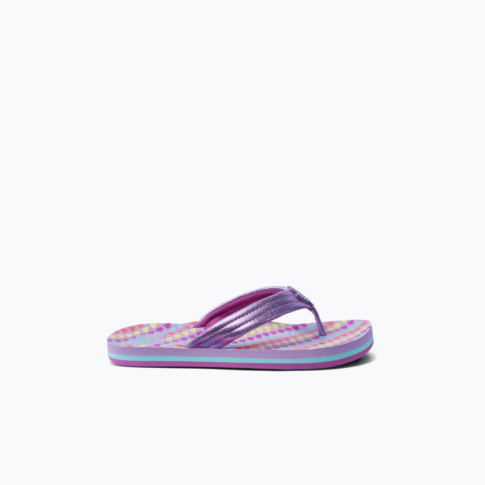 Reef Girls Sandals Kids Ahi in Lavender Hearts ID JAJ78Xgo