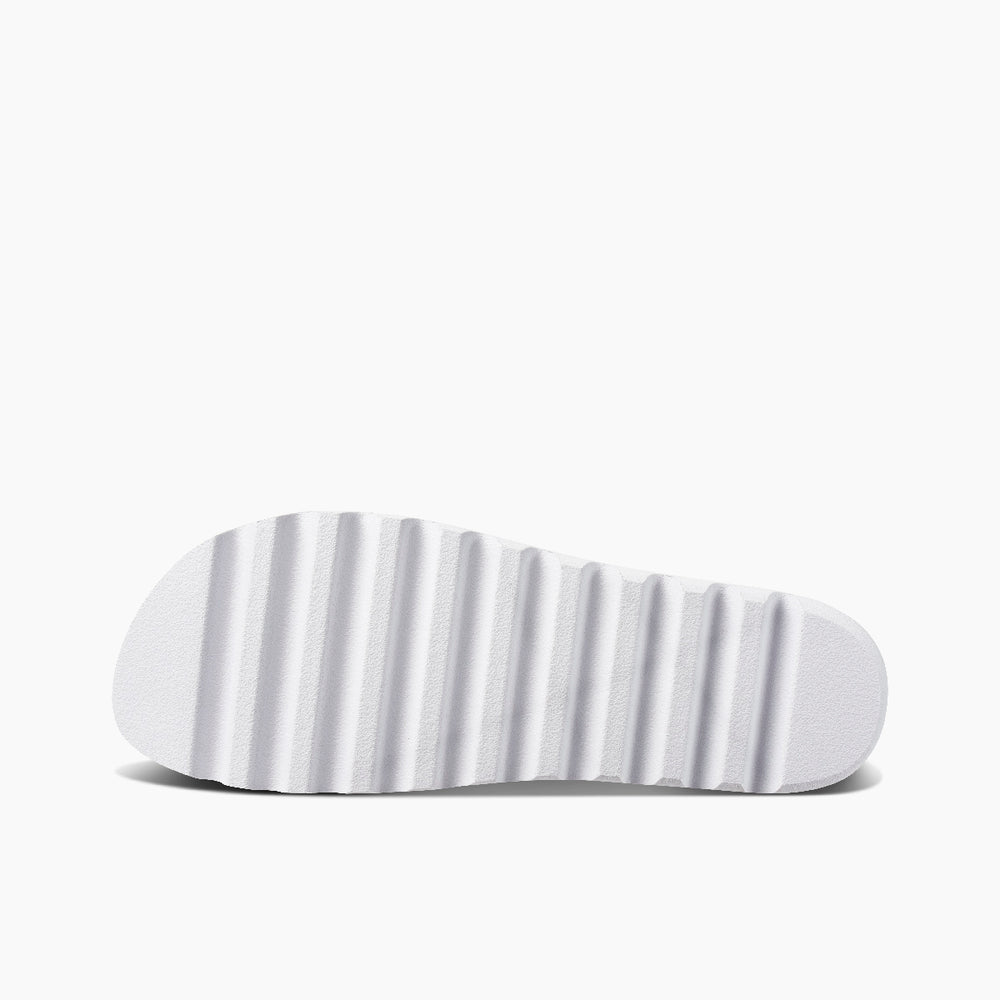 Reef Womens Cushion Bloom Hi Slides in Black/Tan ID JaTmpm61