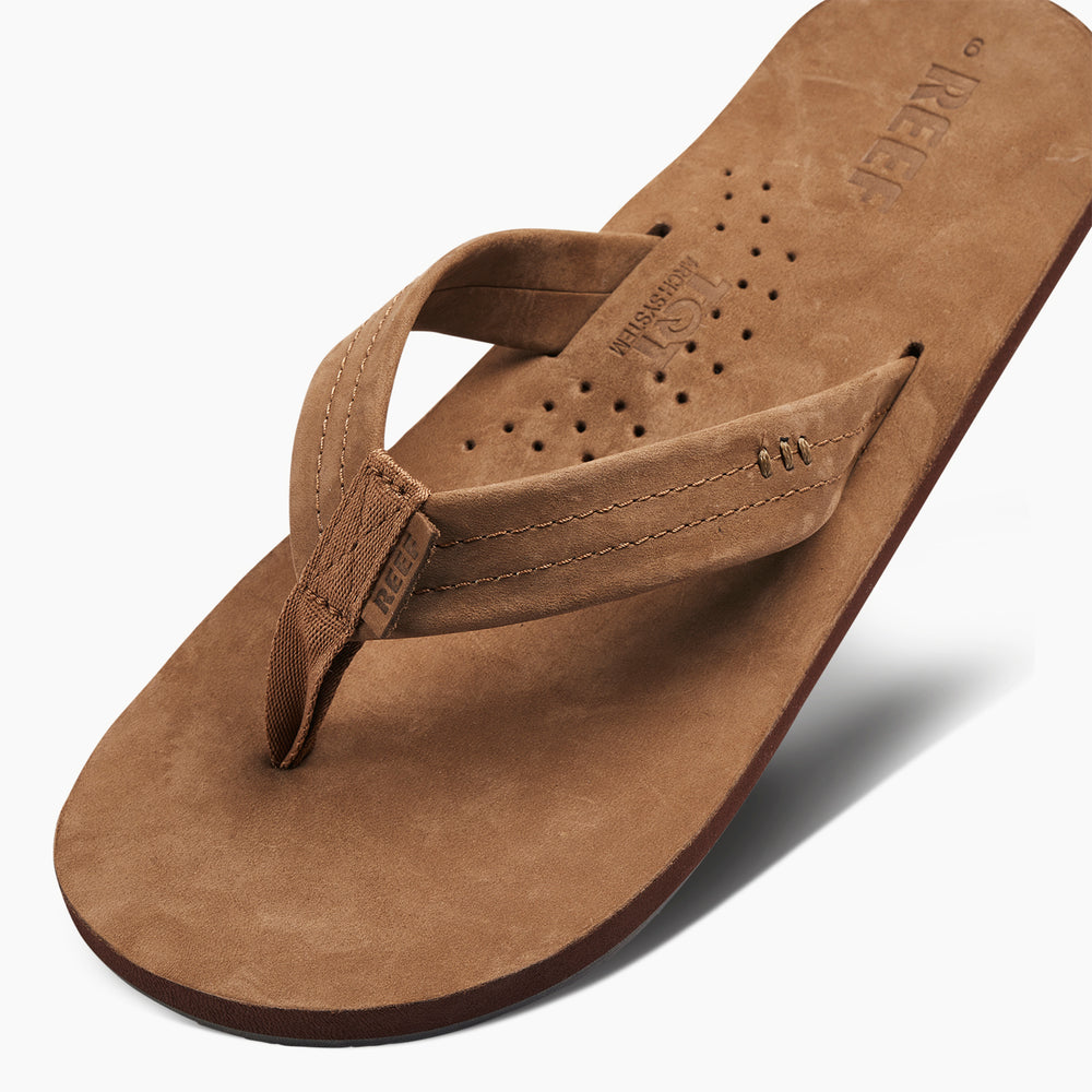 Reef Mens Draftsmen Leather Flip Flop Sandals ID JebLowR9