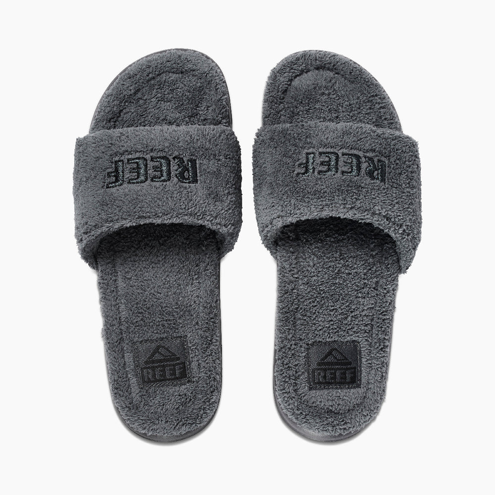 Reef Mens One Slide Chill Faux Shearling Sandals ID JoBdRl8T