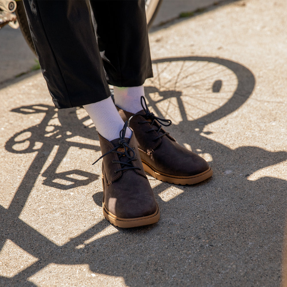 Reef Mens Reef Voyage Boot Premium Leather Shoe in Black Rock ID JzVRmSwT