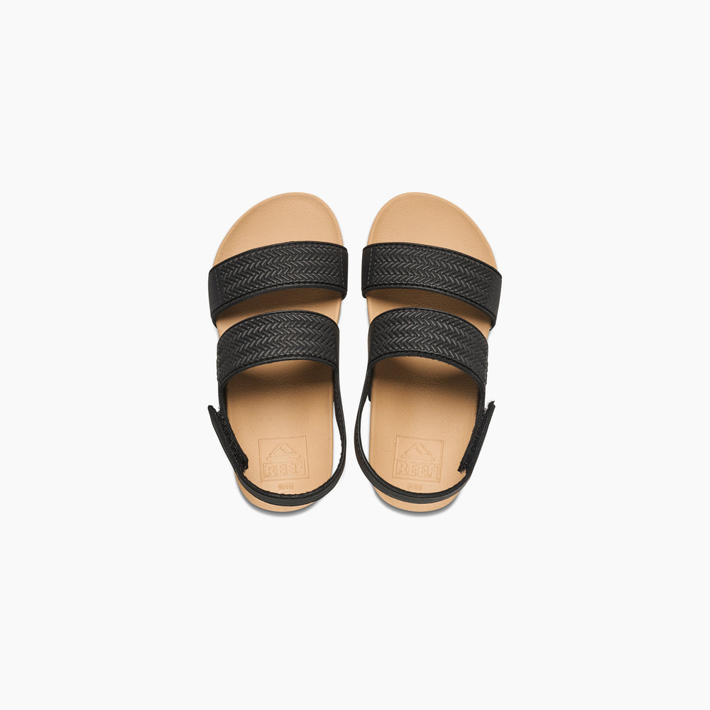 Reef Toddler Girls Water Vista Sandals in Black/Tan ID K4fuuDdv