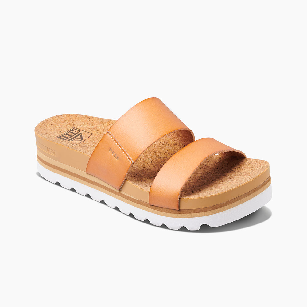 Reef Womens Cushion Vista Hi Slides in Natural ID NMONbGDL  Reef Womens Cushion Vista Hi Slides in Natural ID NMONbGDL