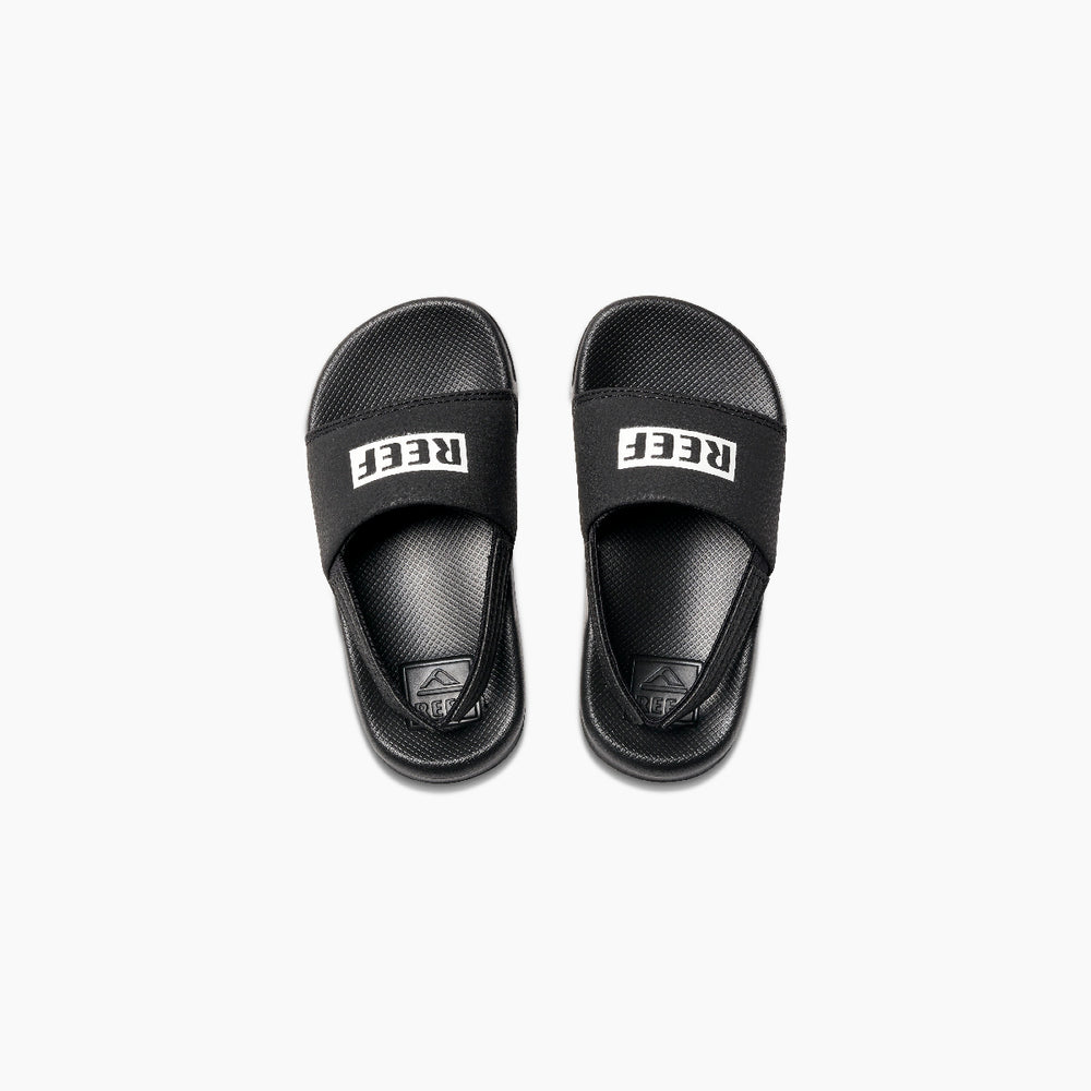 Reef Toddler Boys One Slide in Black/White ID NsjfXYwT