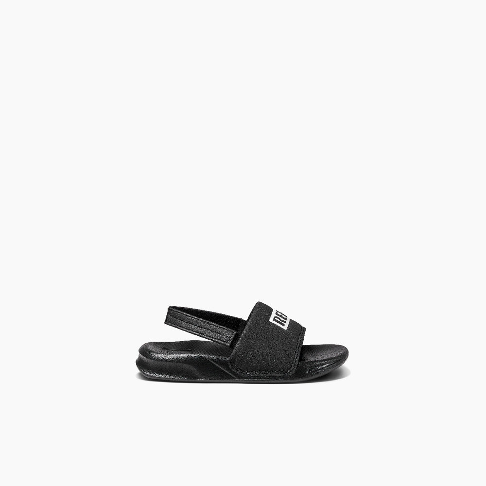 Reef Toddler Boys One Slide in Black/White ID NsjfXYwT