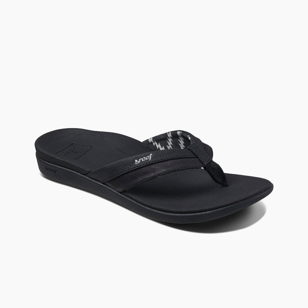Reef Womens Reef Ortho Coast Sandals in Black ID Nykognnt