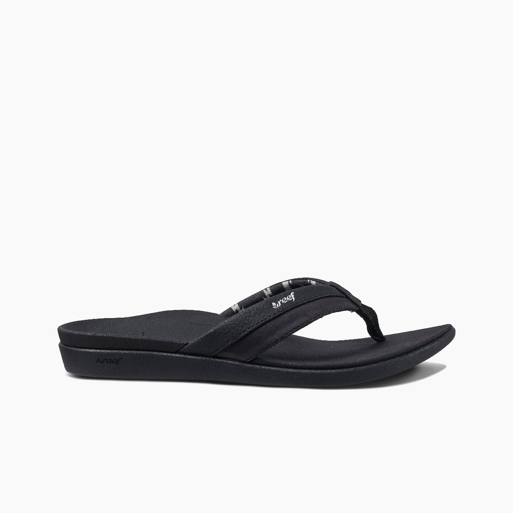 Reef Womens Reef Ortho Coast Sandals in Black ID Nykognnt