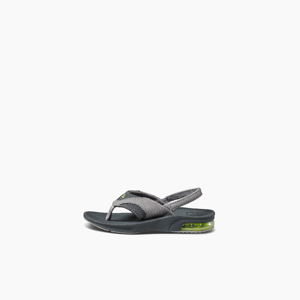 Reef Toddler Boys Fanning Sandals in Grey/Volt ID Nz9WGQ7i