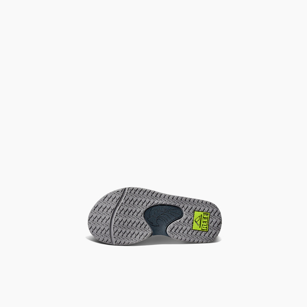 Reef Toddler Boys Fanning Sandals in Grey/Volt ID Nz9WGQ7i