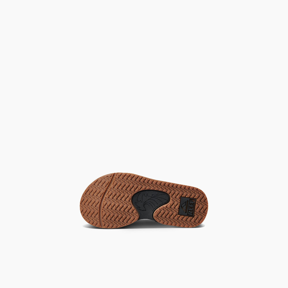 Reef Toddler Boys Fanning Sandals in Black/Silver ID O2M1lkOX