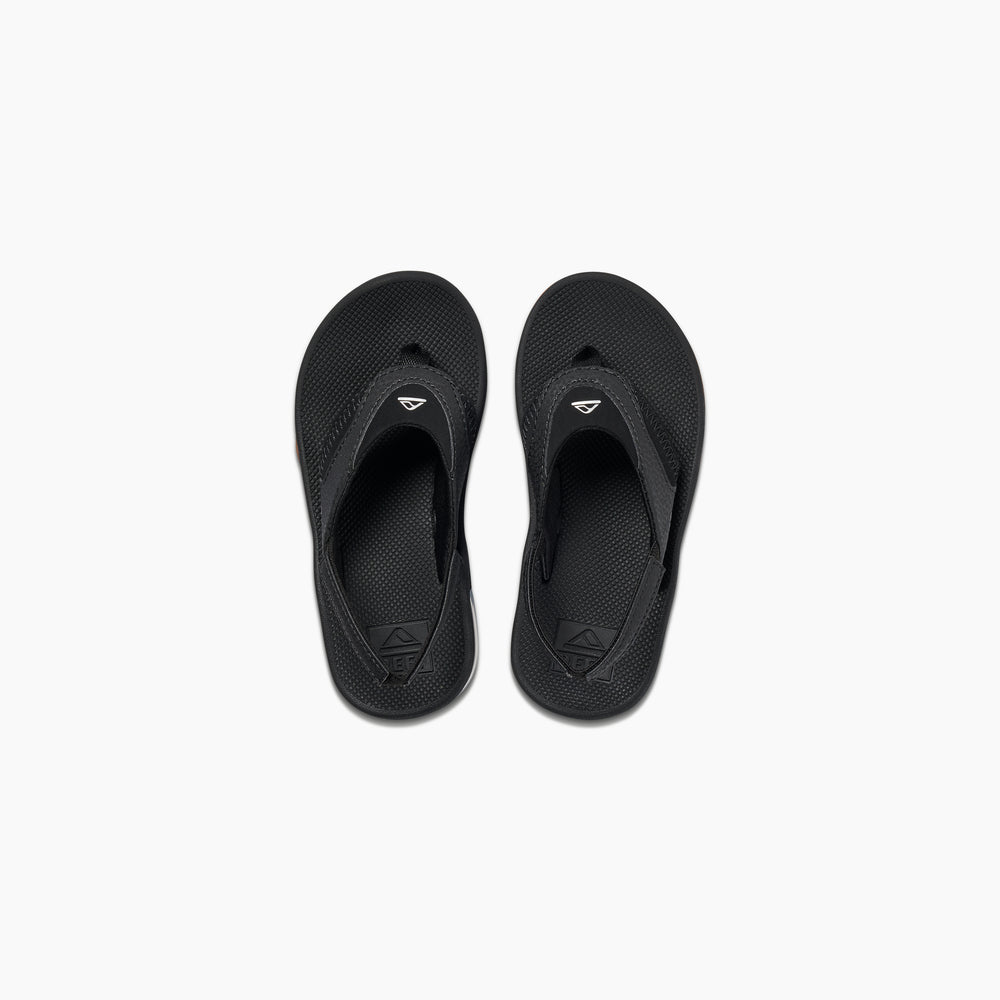 Reef Toddler Boys Fanning Sandals in Black/Silver ID O2M1lkOX