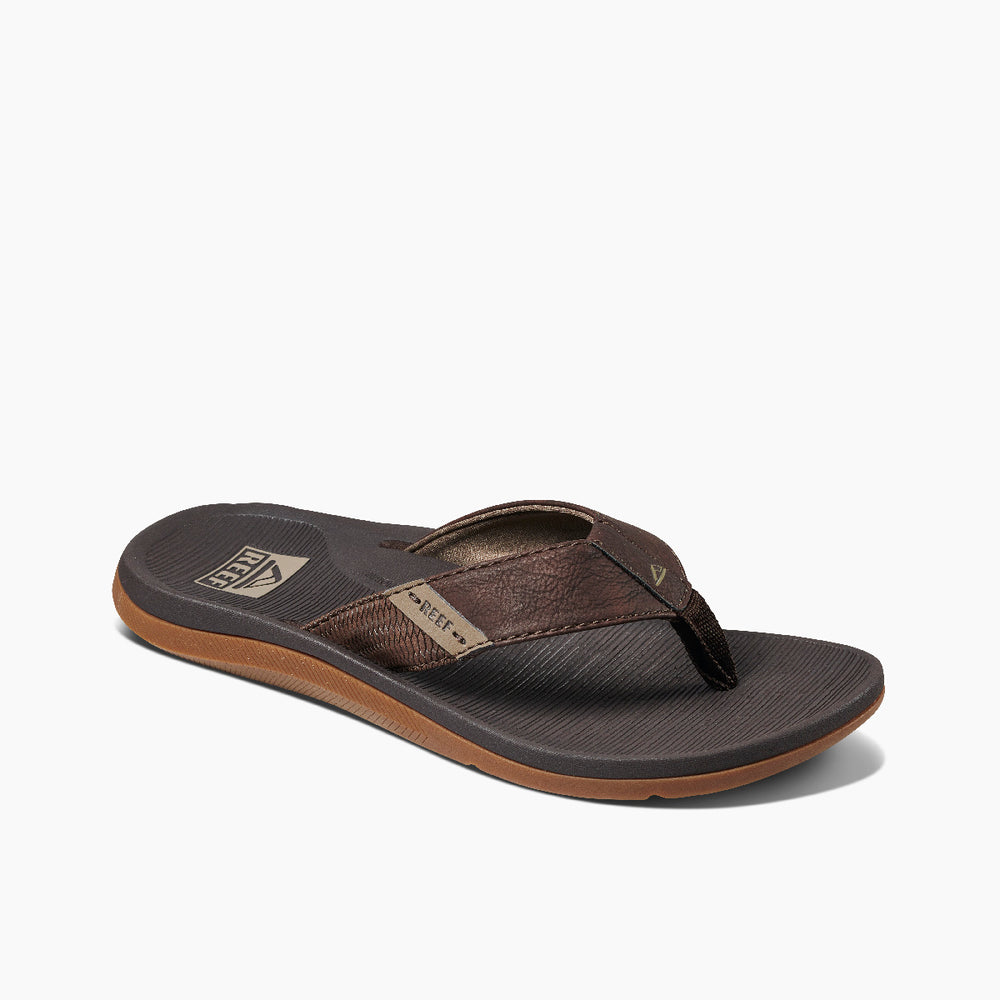 Reef Santa Ana Mens Vegan Leather Sandals ID OJMUc82g