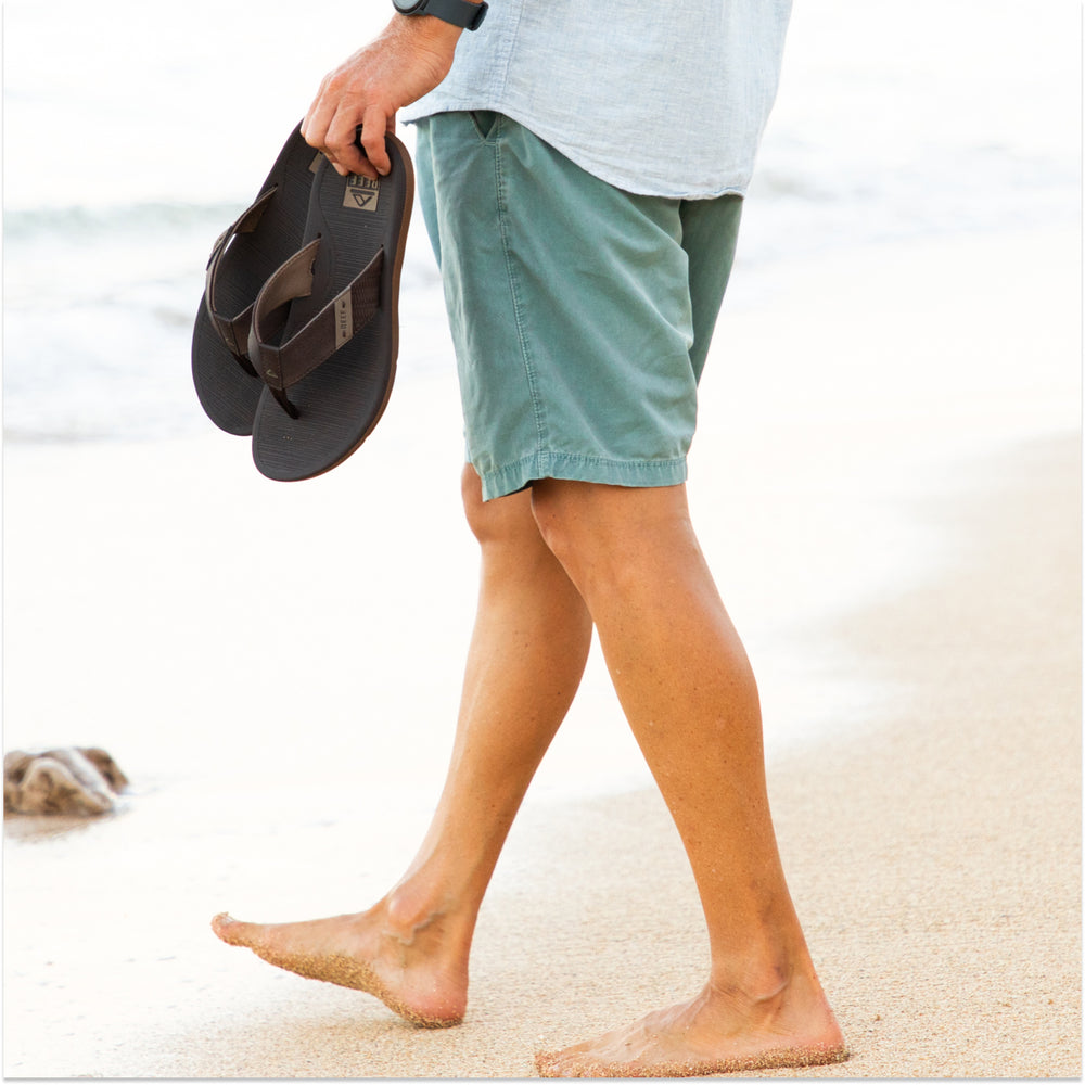 Reef Santa Ana Mens Vegan Leather Sandals ID OJMUc82g