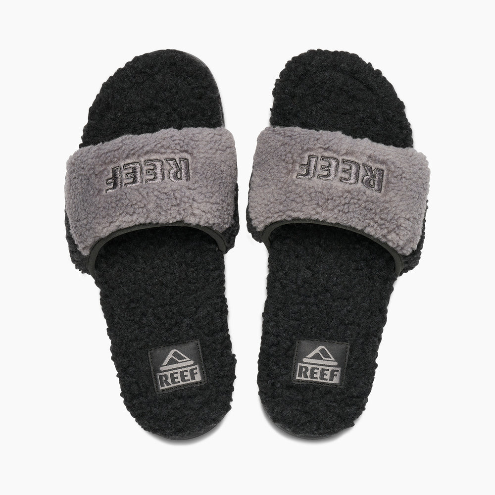 Reef Mens One Slide Chill Faux Shearling Sandals ID OXxy7xa4