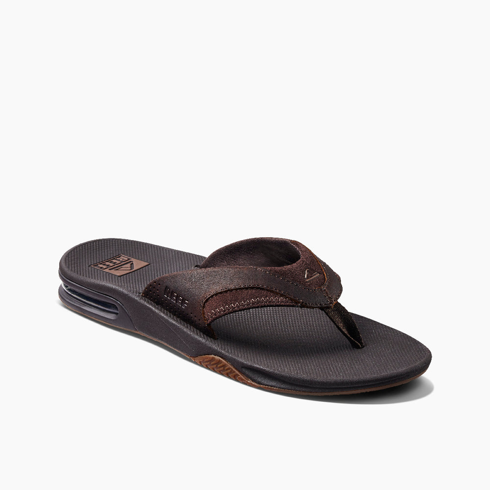 Reef Mens Leather Fanning Sandals ID PHQXf4Hz