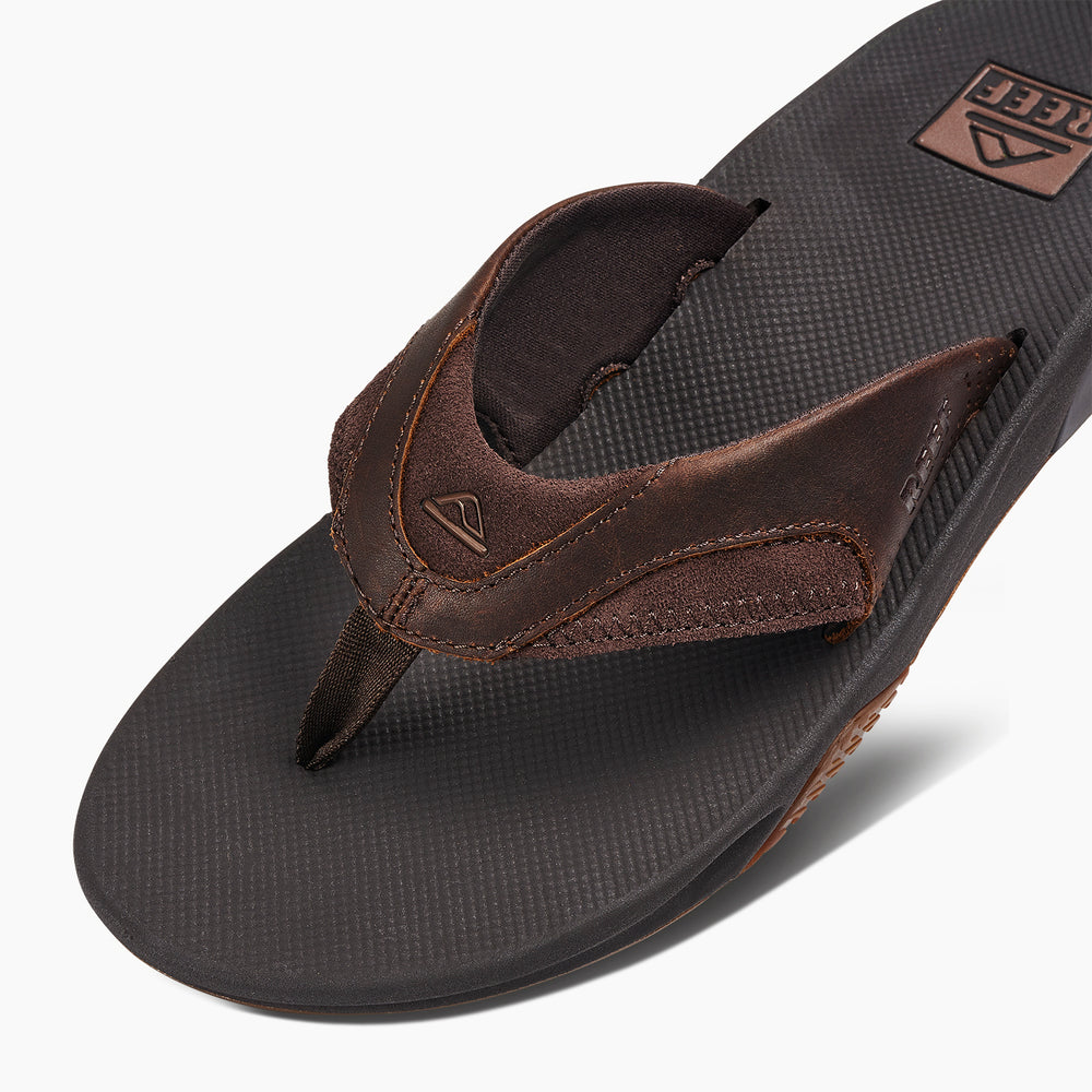 Reef Mens Leather Fanning Sandals ID PHQXf4Hz