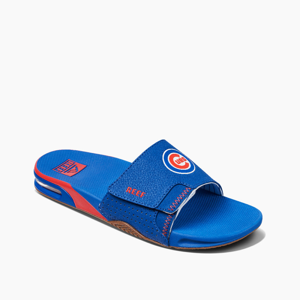 Reef Mens Fanning x MLB Slides with Bottle Opener ID QXlCIF3g
