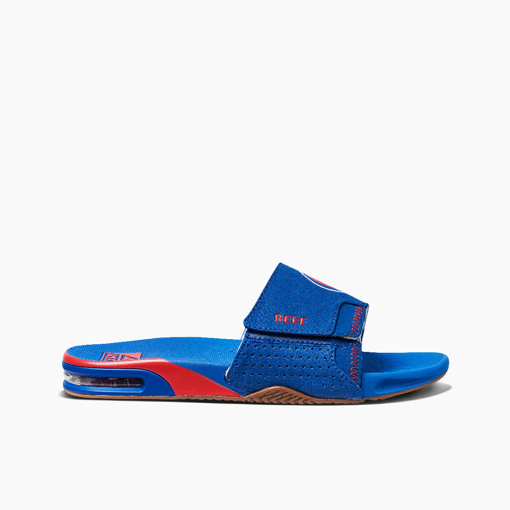 Reef Mens Fanning x MLB Slides with Bottle Opener ID QXlCIF3g