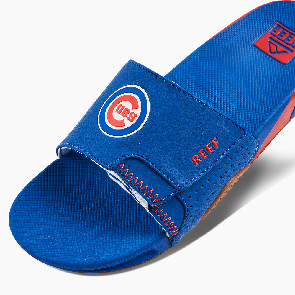 Reef Mens Fanning x MLB Slides with Bottle Opener ID QXlCIF3g