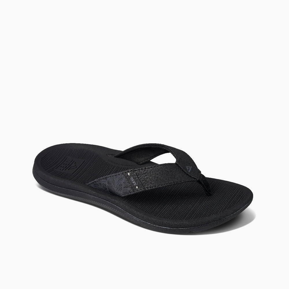 Reef Womens Santa Ana Sandals in Black ID R2nR08rC