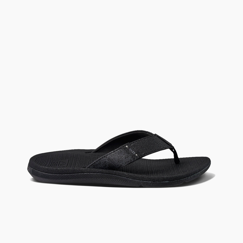 Reef Womens Santa Ana Sandals in Black ID R2nR08rC