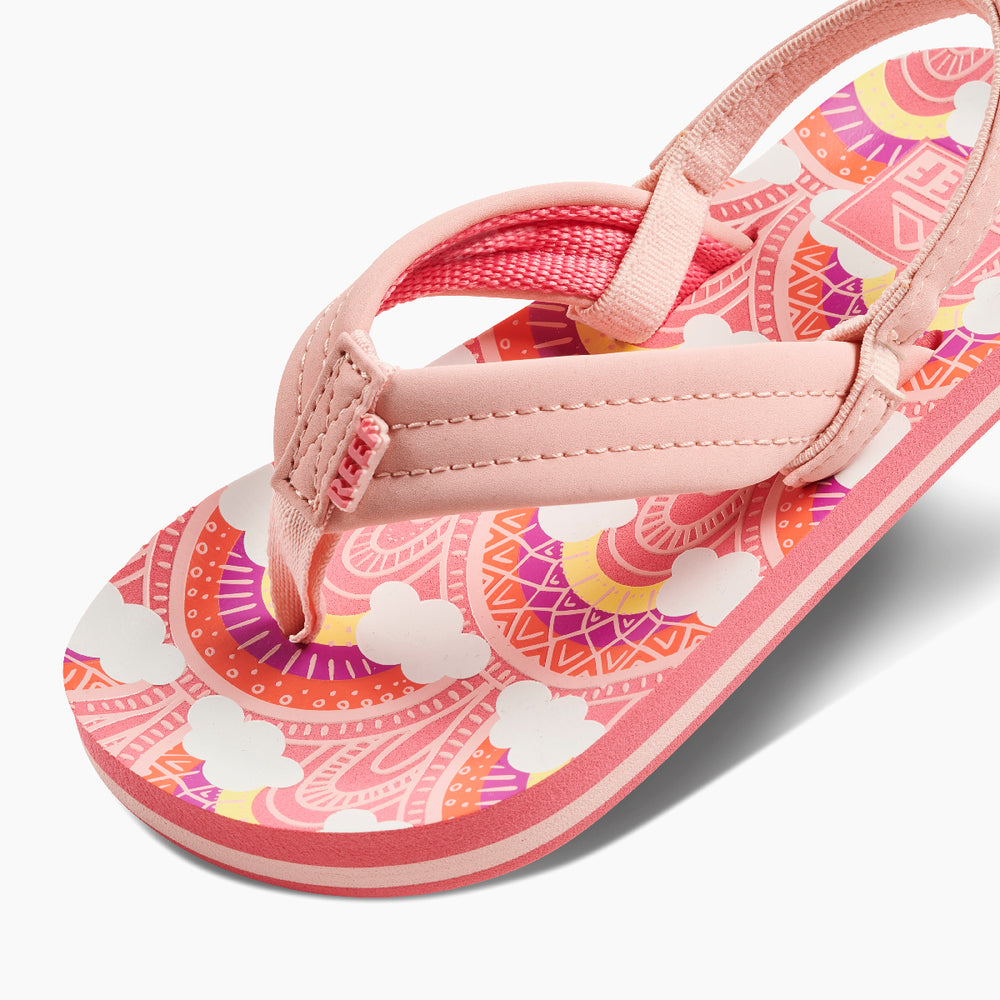 Reef Toddler Girls Ahi Sandals in Rainbows and Clouds ID RAHtuqpI