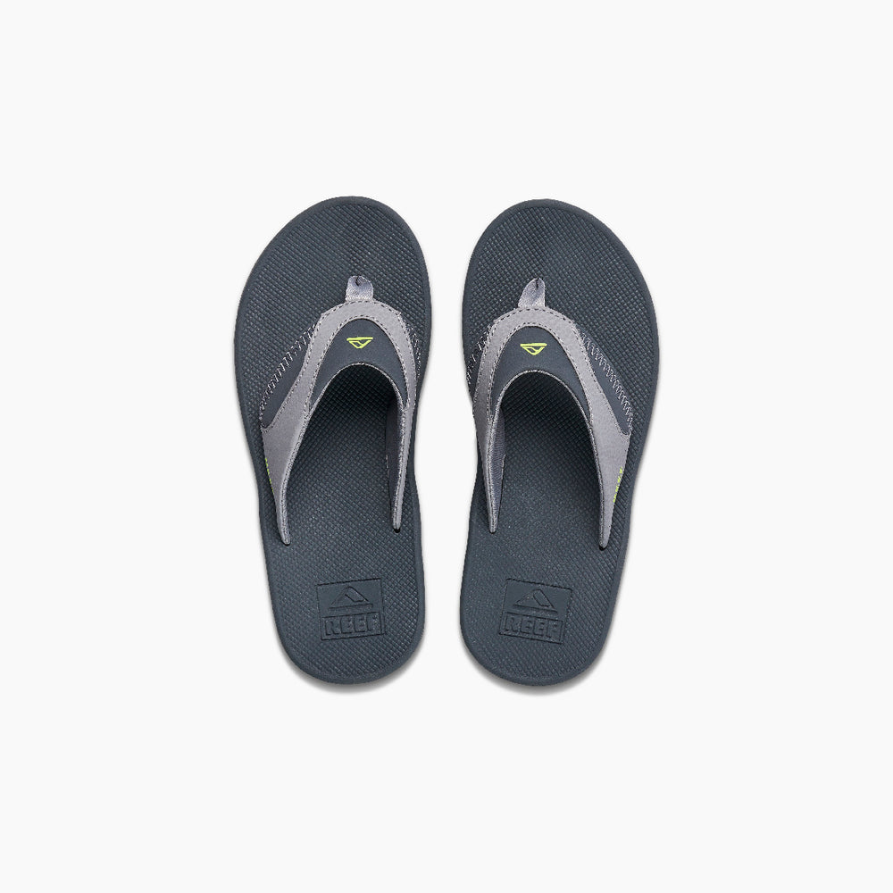 Reef Boys Sandals Kids Fanning in Grey/Volt ID RMV0s4q1