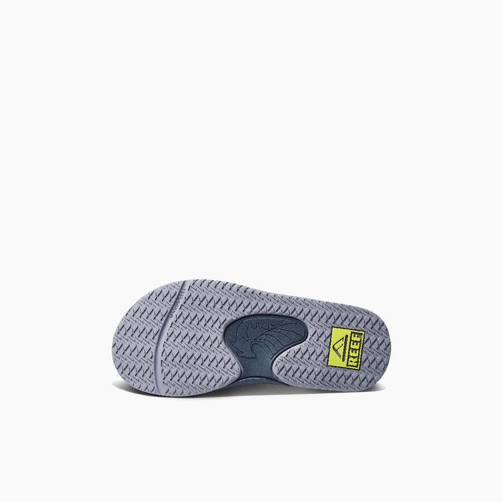 Reef Boys Sandals Kids Fanning in Grey/Volt ID RMV0s4q1