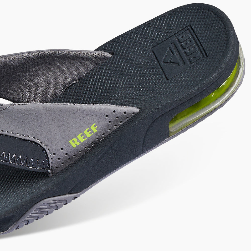 Reef Boys Sandals Kids Fanning in Grey/Volt ID RMV0s4q1
