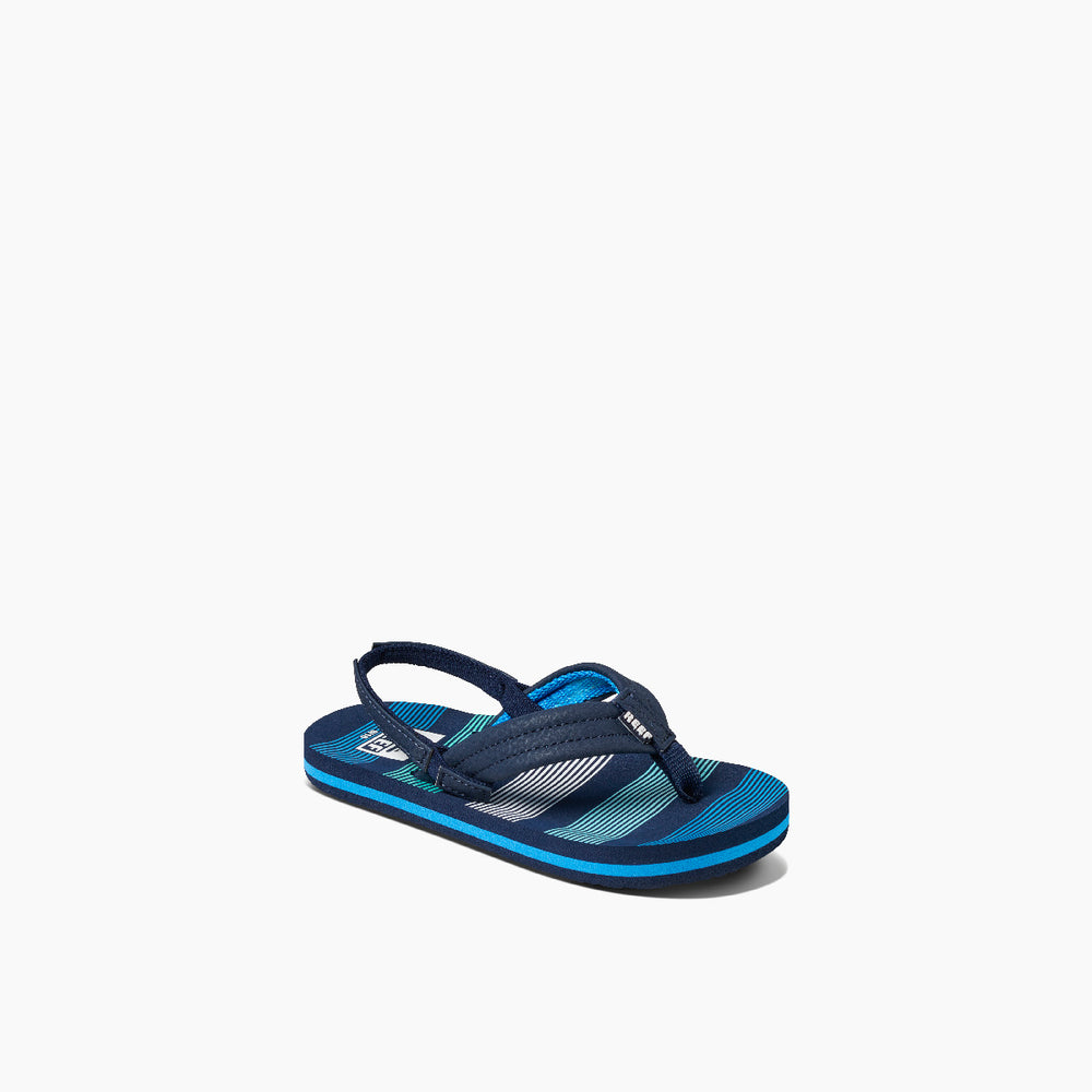 Reef Toddler Boys Ahi Sandals in Deep Sea Stripes ID RdIMlkoL