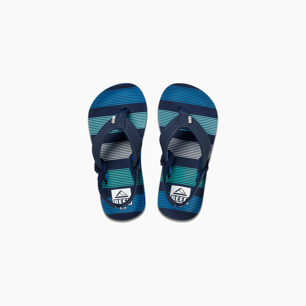 Reef Toddler Boys Ahi Sandals in Deep Sea Stripes ID RdIMlkoL