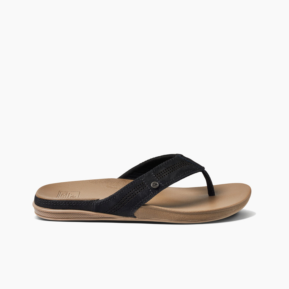 Reef Mens Cushion Lux Leather Sandals ID SeYS65nV