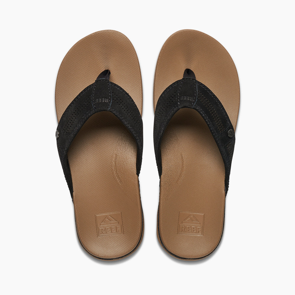 Reef Mens Cushion Lux Leather Sandals ID SeYS65nV