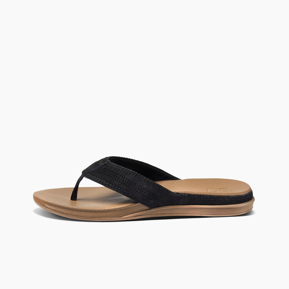 Reef Mens Cushion Lux Leather Sandals ID SeYS65nV