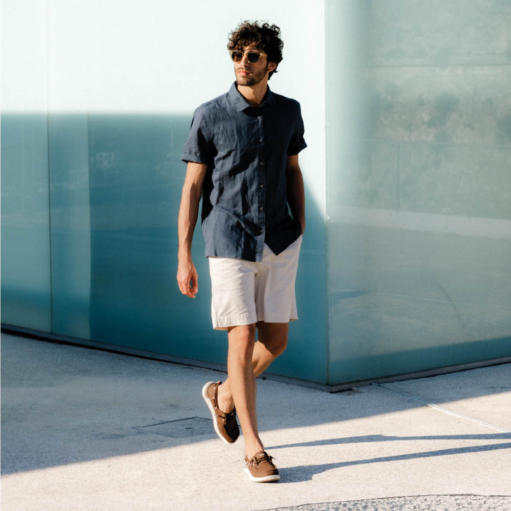 Reef Mens SWELLsole Pier Leather Shoes in Brown ID SoaKOas0