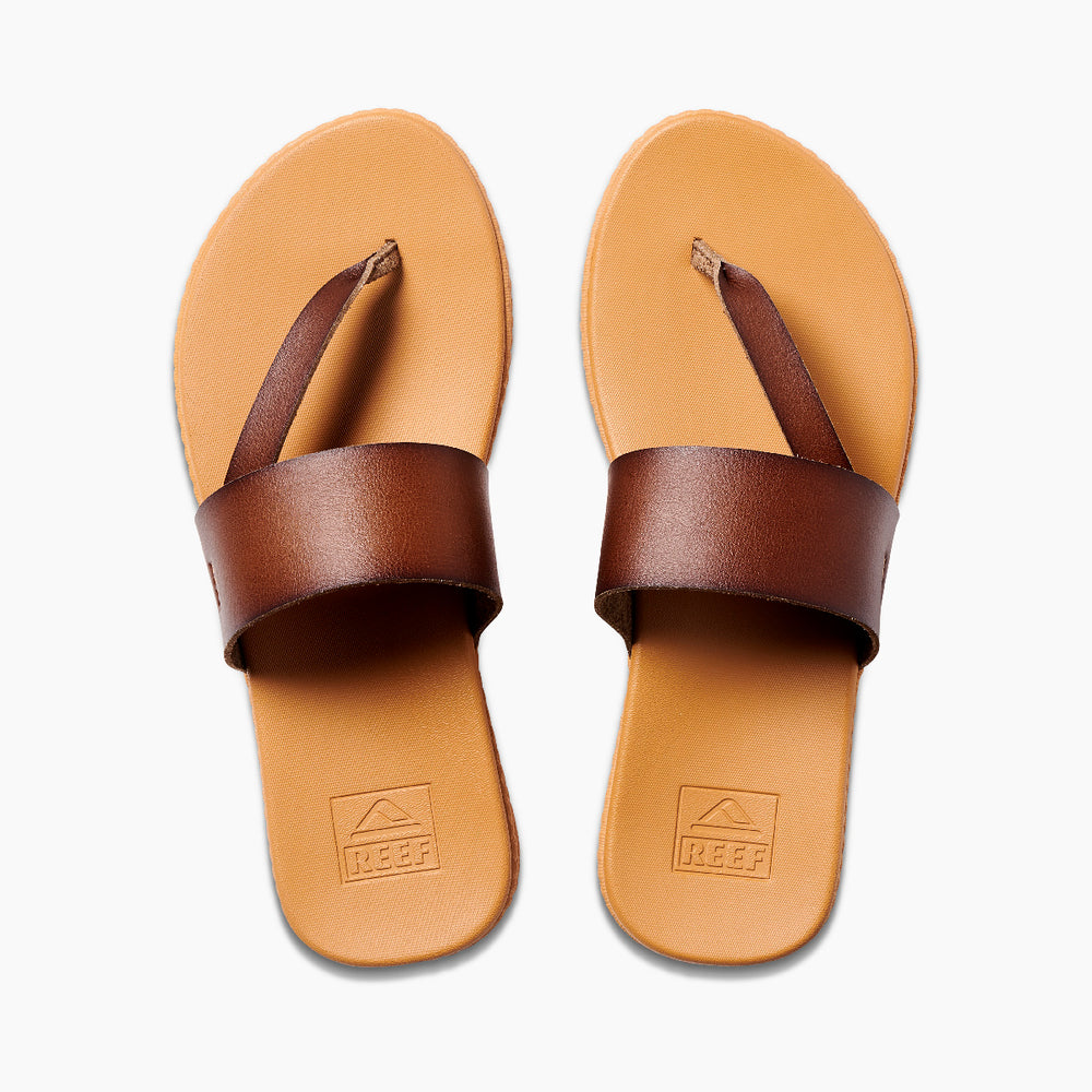 Reef Womens Cushion Sol Sandals in Chocolate ID T9aiXG2c