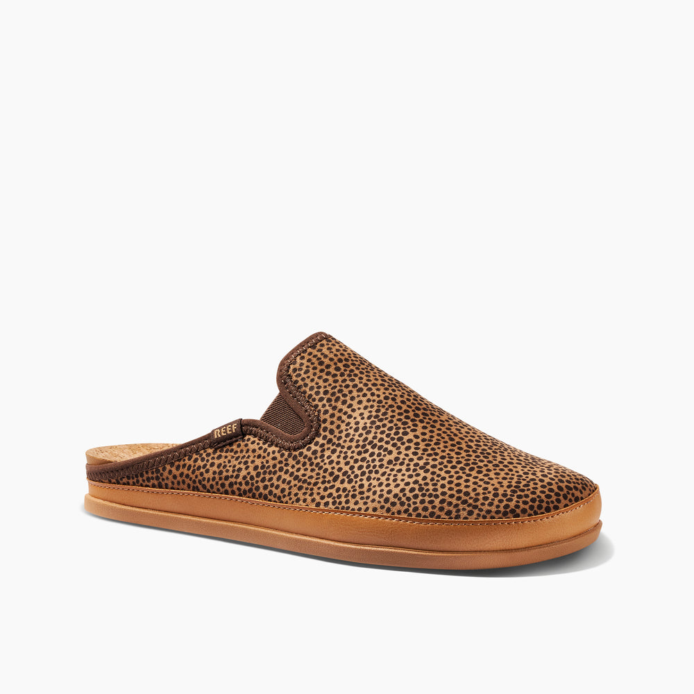 Reef Womens Cushion Homey Slides in Wild Brown ID TARnmOFU