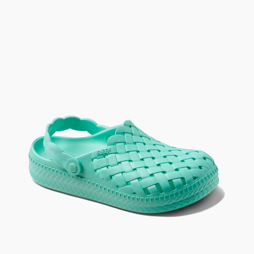 Reef Womens Water Sage Slip-Ons in Neon Teal ID TiRC5isS