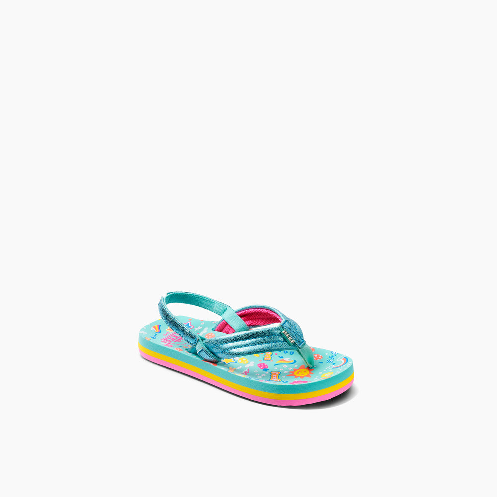 Reef Little Girls Ahi Sandals in Love Rainbow ID U1ogx828