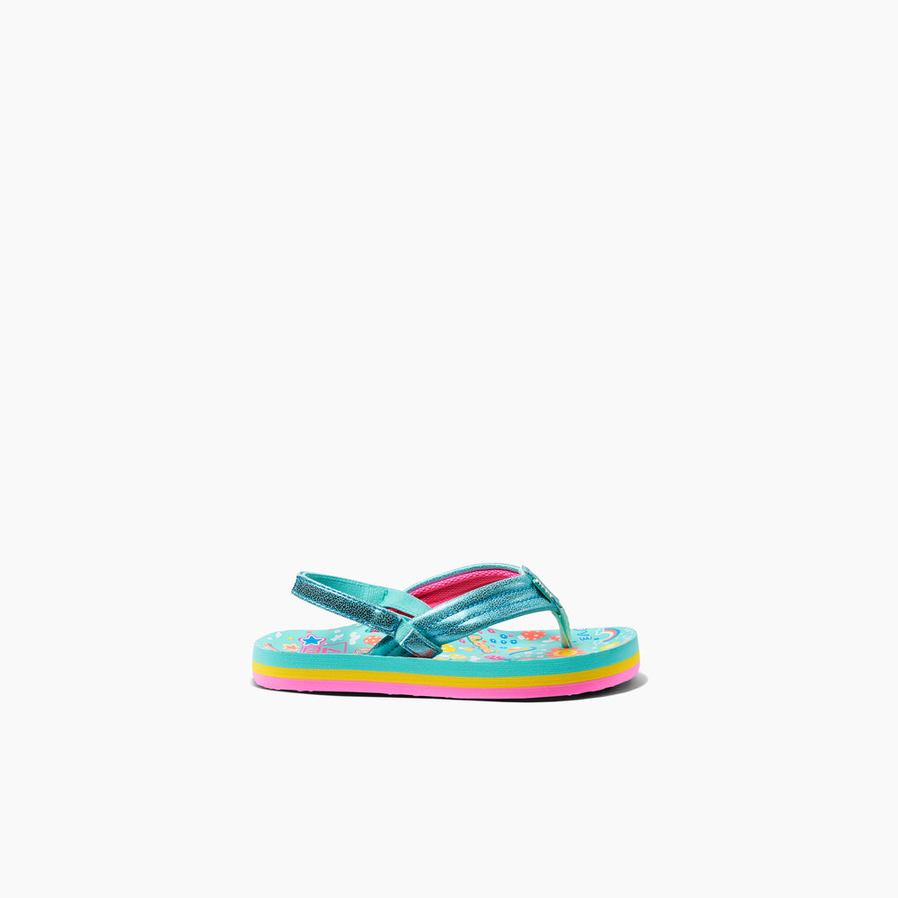 Reef Little Girls Ahi Sandals in Love Rainbow ID U1ogx828