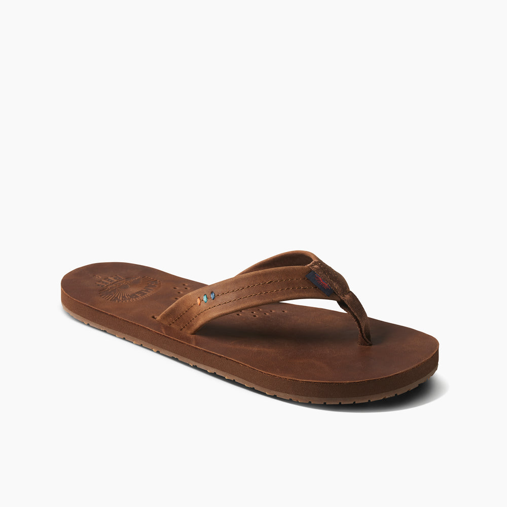 Reef Mens Sandals Draftsmen X Faherty in Faherty Brown ID UO17V3c5